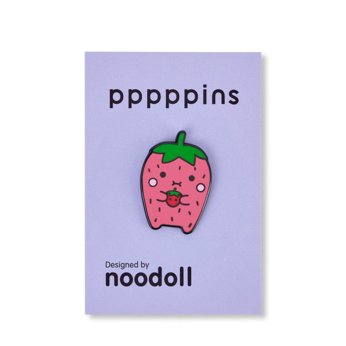 Noodoll Enamel Pin - Strawberry (Ricesweet)