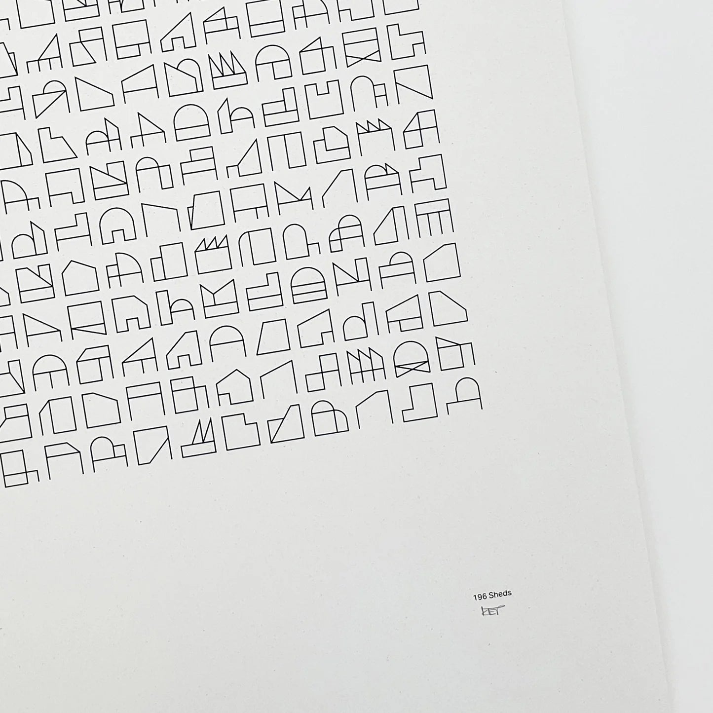 Tom Pigeon 196 Sheds Print