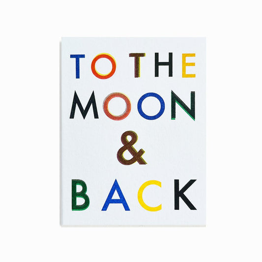 To The Moon And Back Mini Card