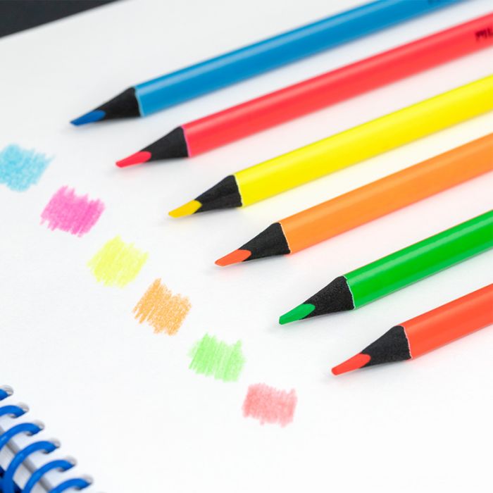 Milan Fluorescent Colouring Pencils
