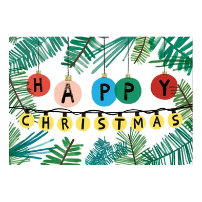 Christmas Light String - Card