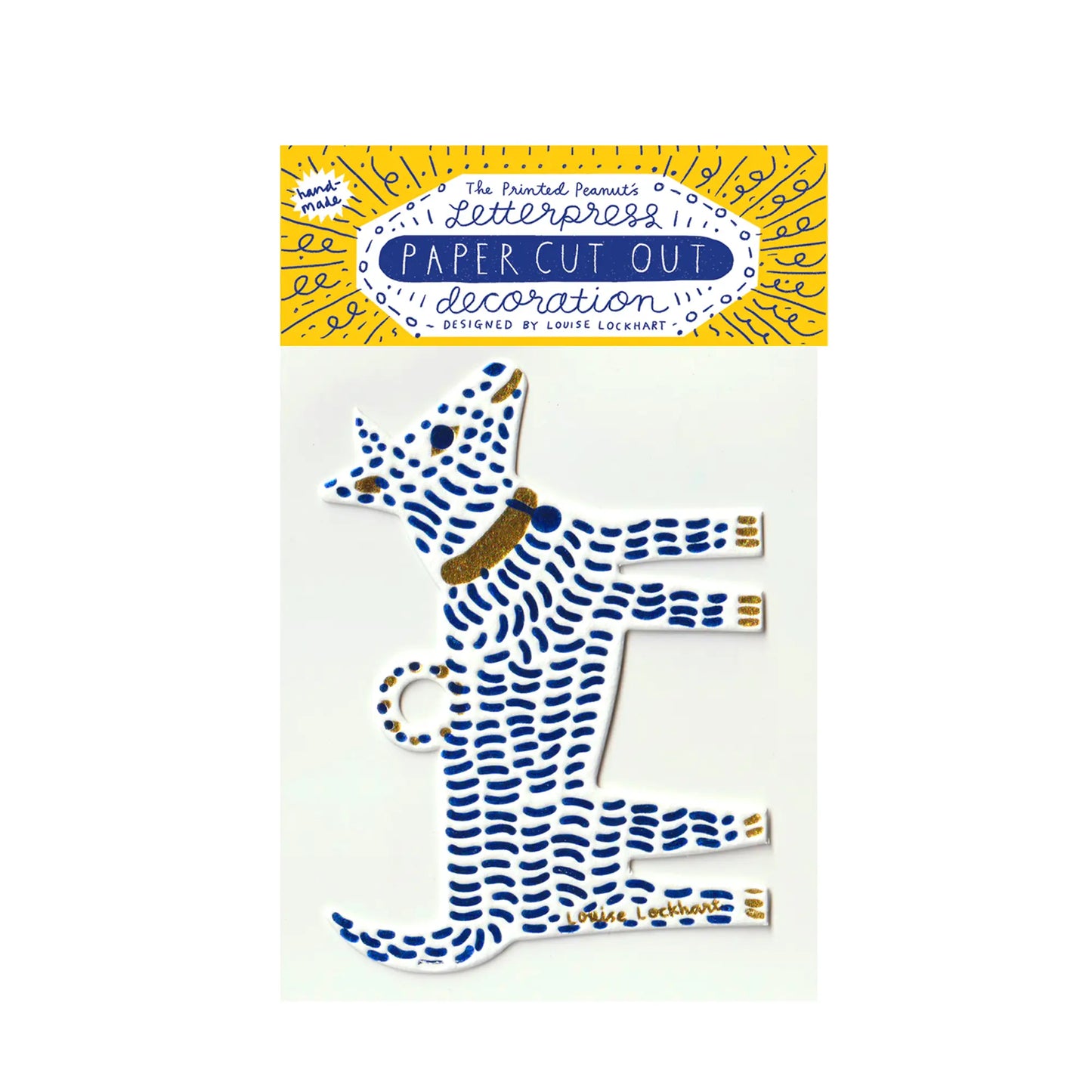 Dog Letterpress Decoration