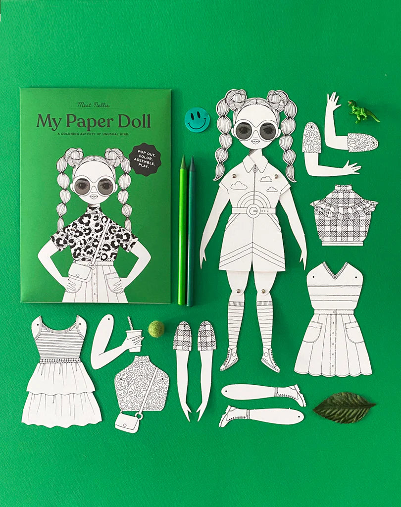 Nellie Colouring Paper Doll Kit