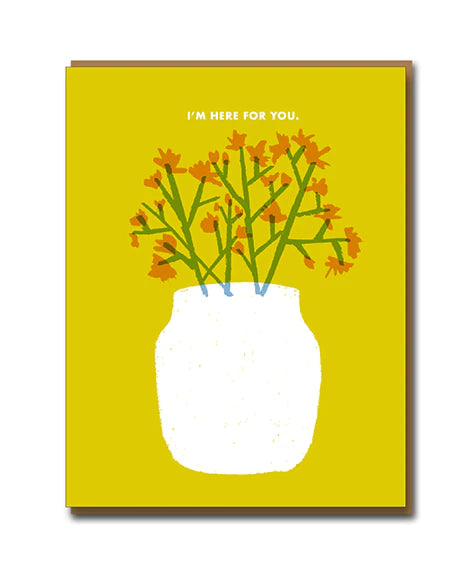 Egg Press ‘I’m here for you’ card