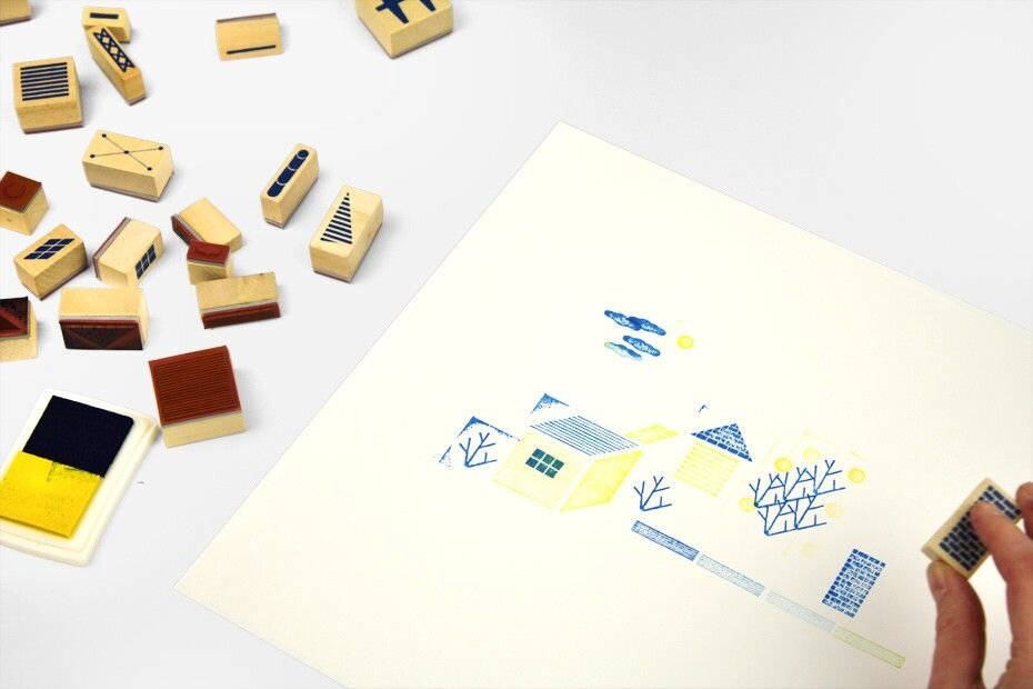 Stampville stamps set