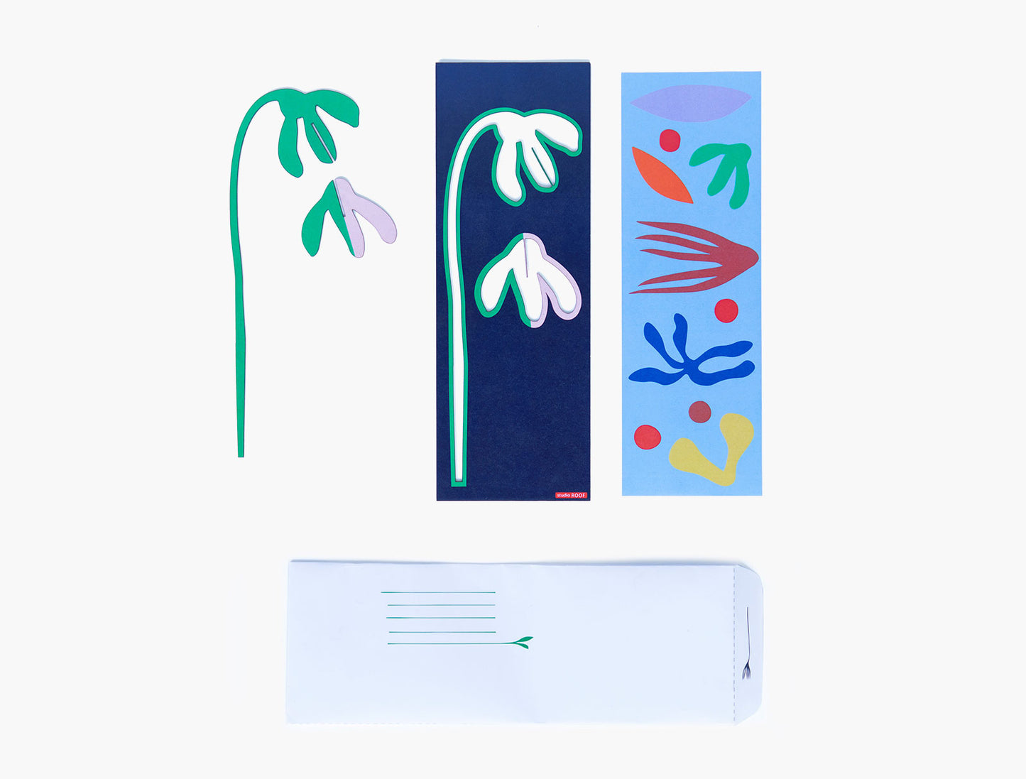 Pop Out Card ‘Mintrose’ -Studio Roof