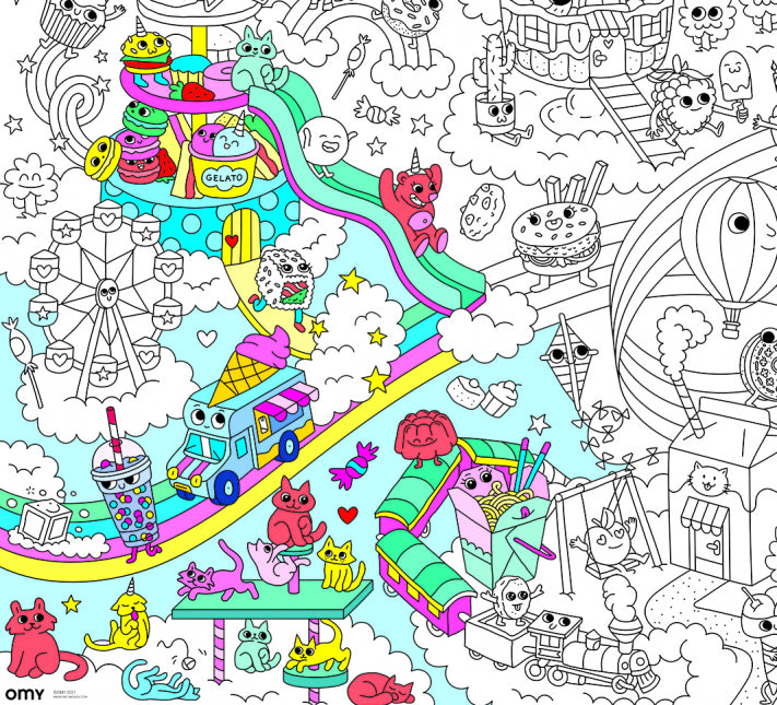 Kawaii - Giant Colouring Poster