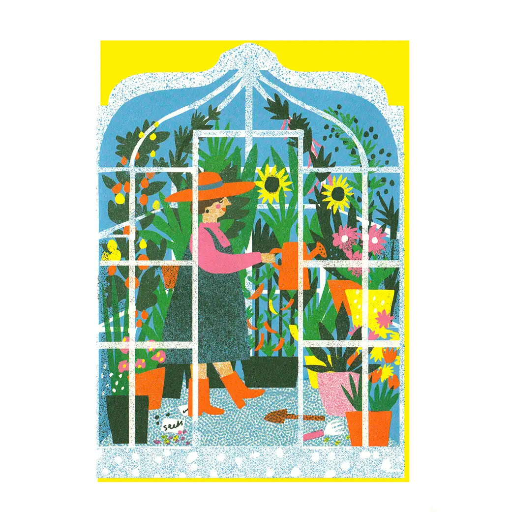 Greenhouse Die Cut Card