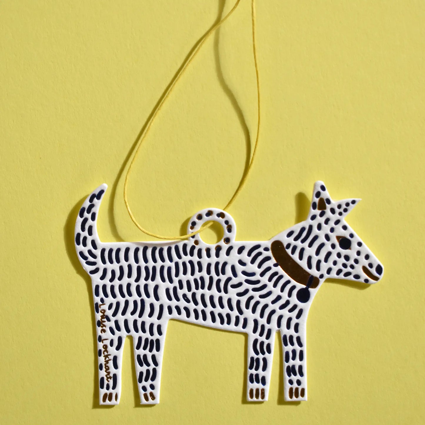 Dog Letterpress Decoration