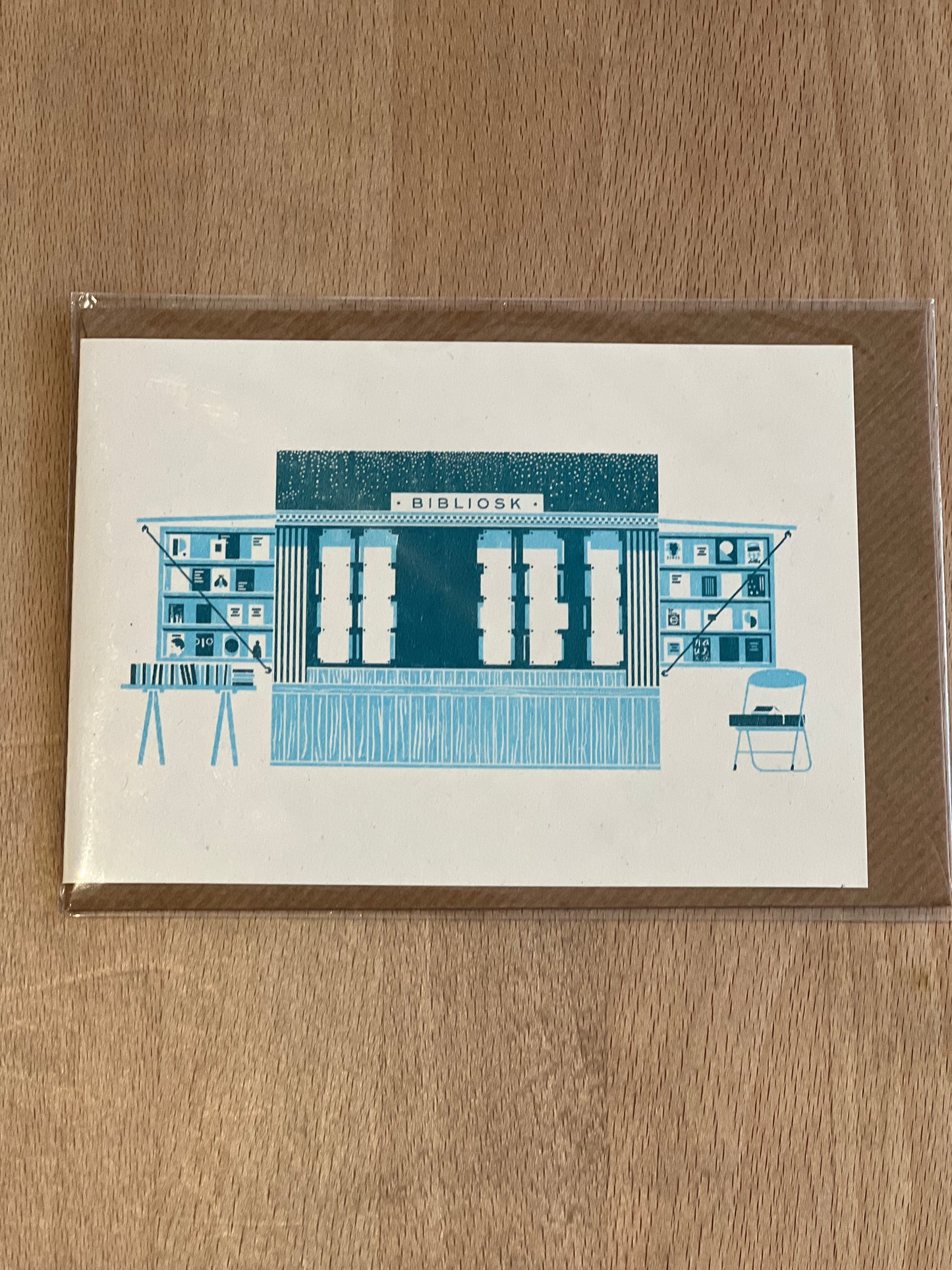 Shining Studio ‘Blue Bibliosk’ card