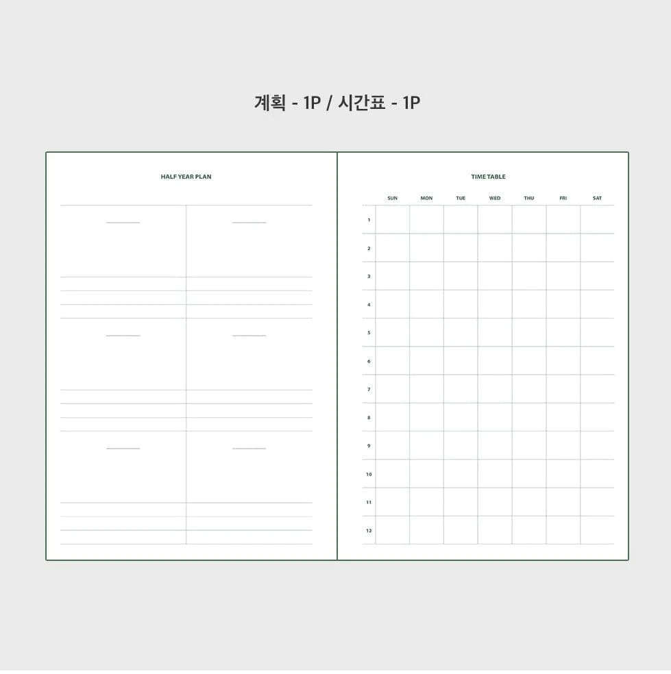 Six Month Study Planner