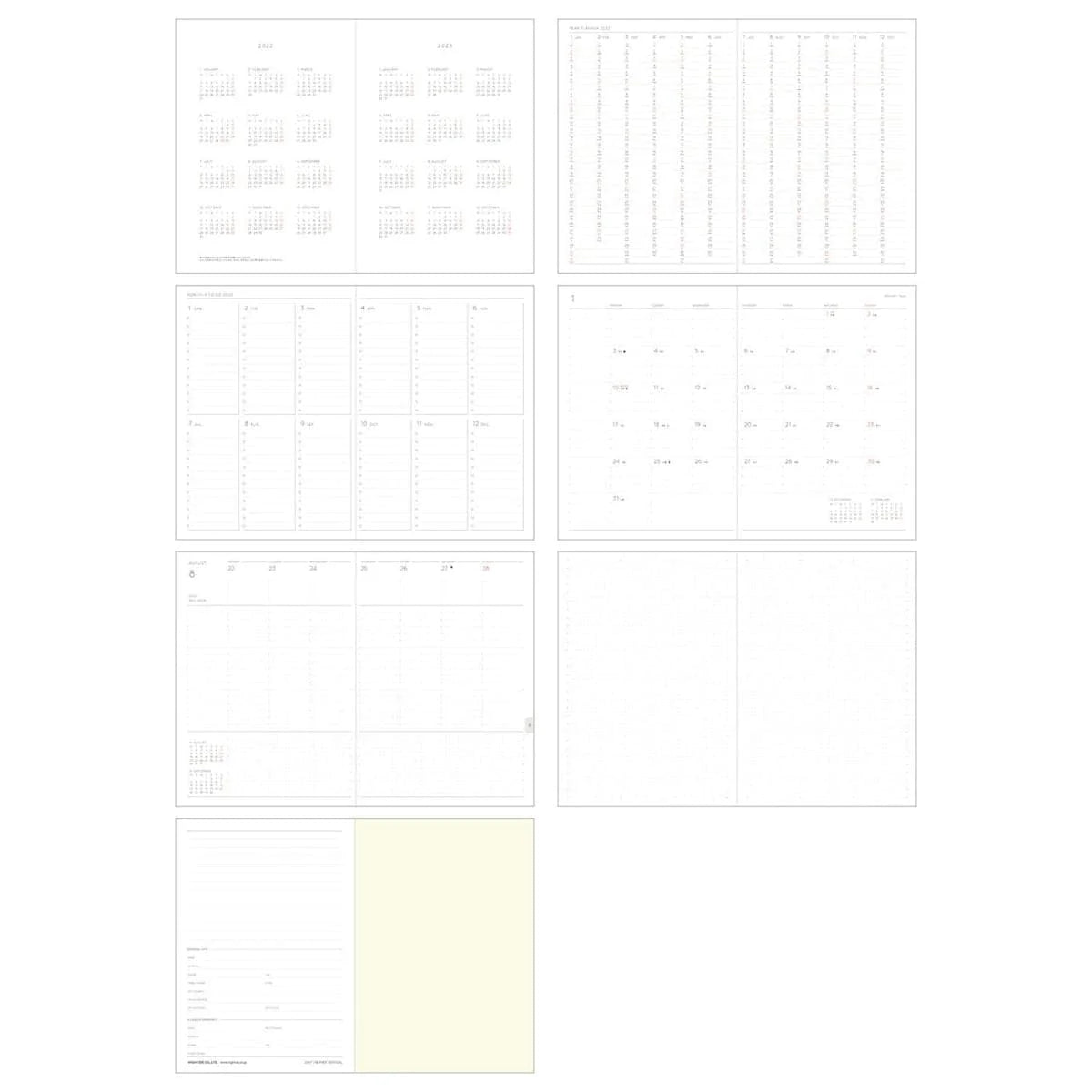 Hightide 2023 Nahe Weekly Storage Diary B6 - Yellow