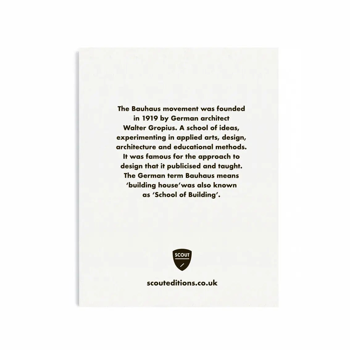 Bauhaus Mini Card