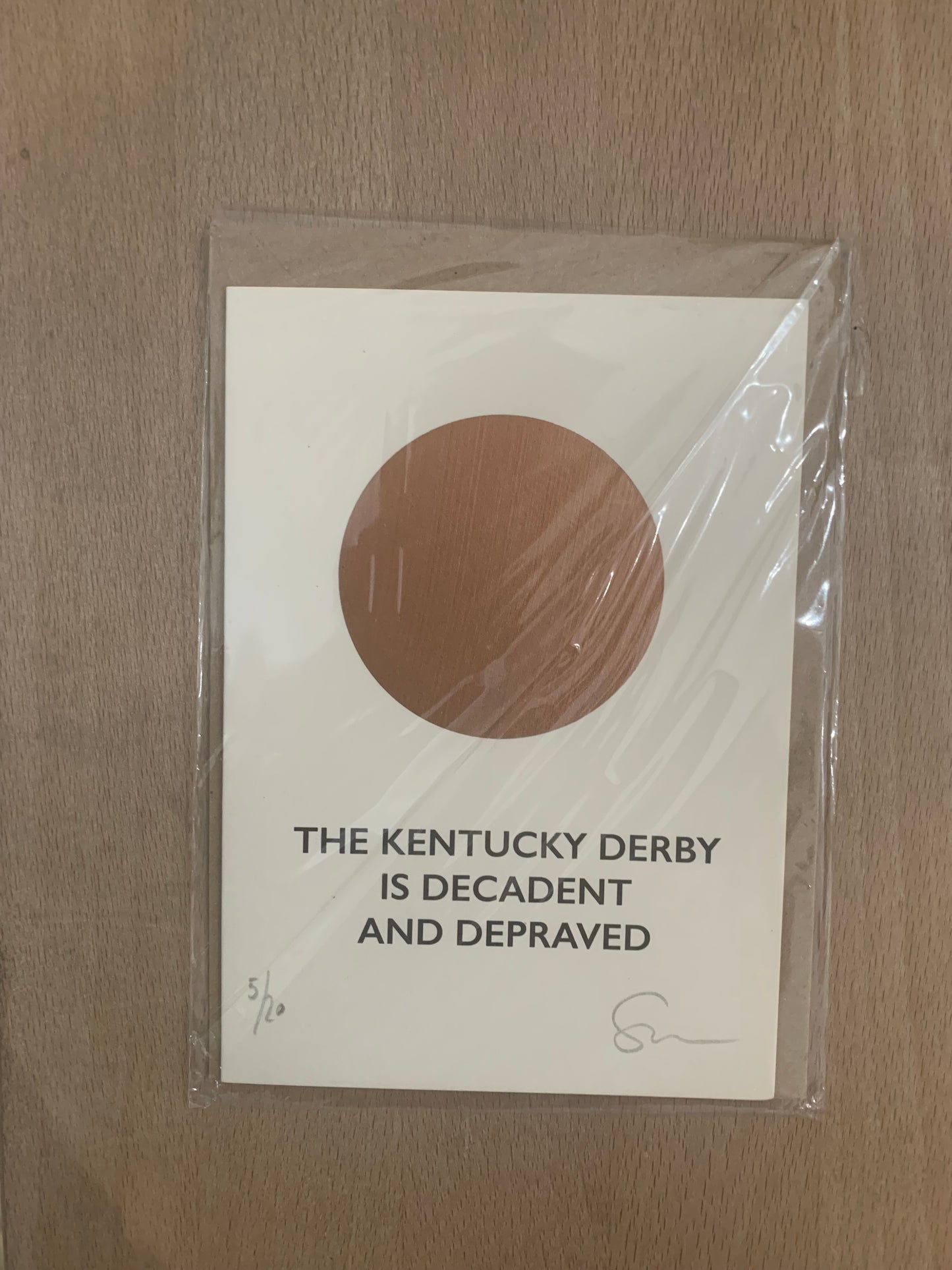CMPH "The kentucky derby is decadent and depraved"