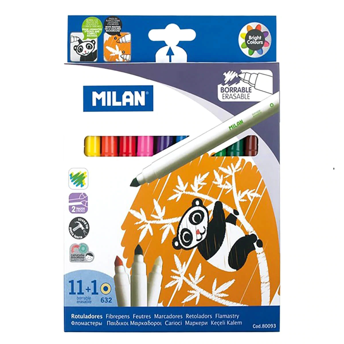 Milan Erasable Colouring Pens