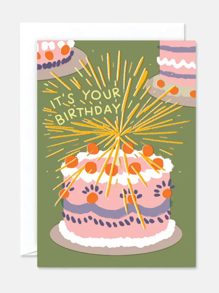 Wrap Magazine It's Your Birthday Card - Green
