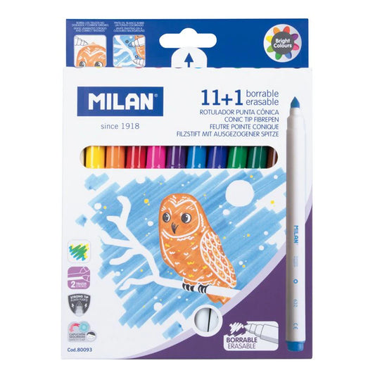 Milan Erasable Colouring Pens