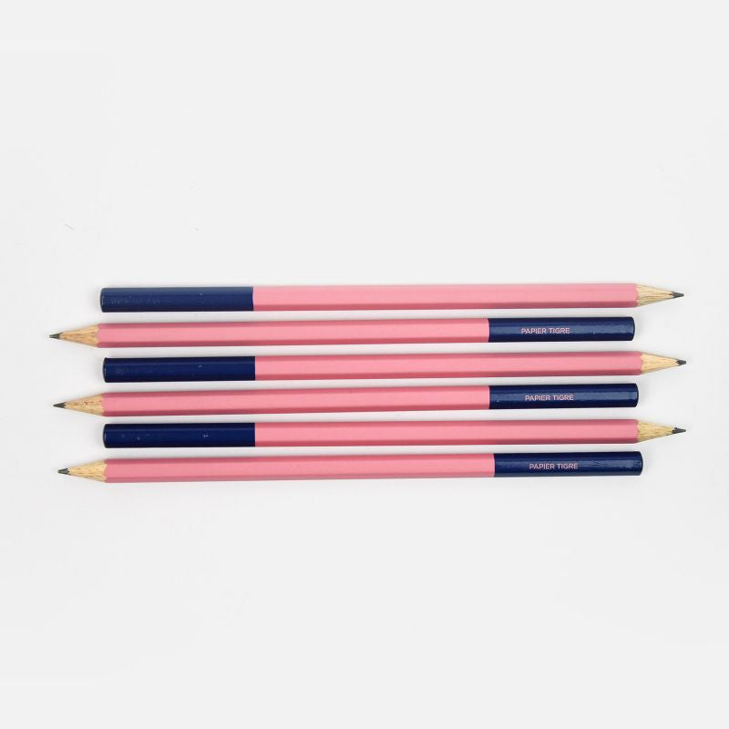 Papier Tigre Colour Block Pencil - Pink