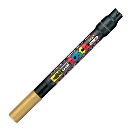 Posca Brush Tip Gold Marker