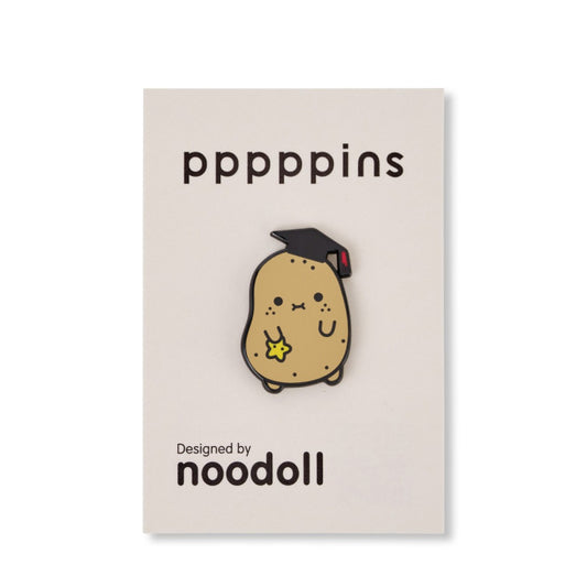 Noodoll Enamel Pin - Potato (Graduate Ricespud)