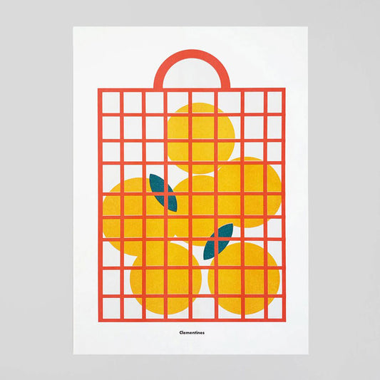 Clementines A3 Riso Print