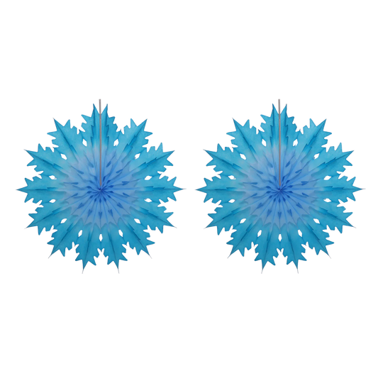 Paper Dreams Christmas Snowflake 25cm - Two-Tone Blue 2 Pack