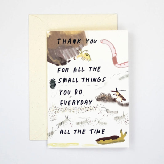 Thank You For All The Small Things card