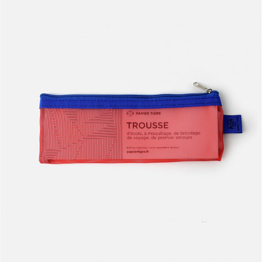 Mesh Pencil Case - Red