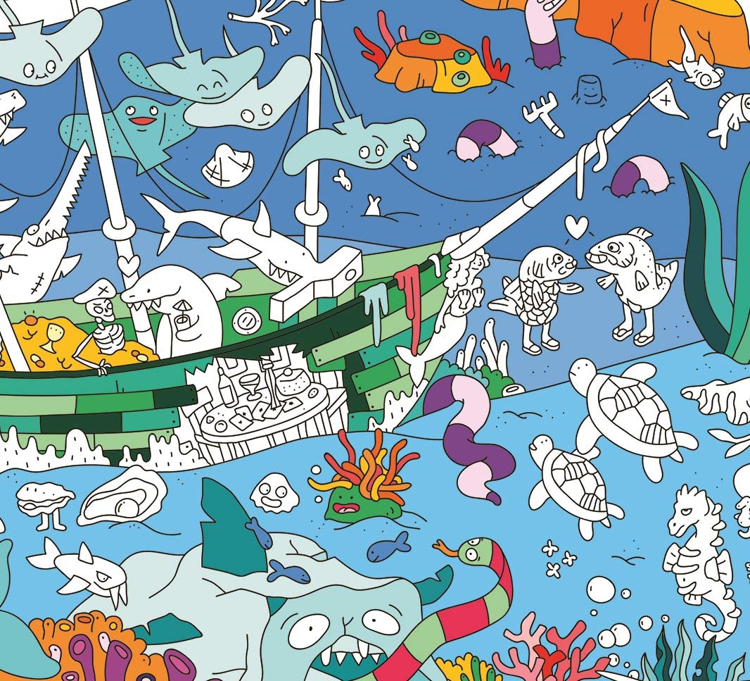 Ocean - Giant Colouring Poster