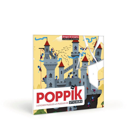 Poppik Creative Stickers - Dragons and Knights