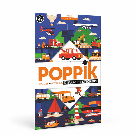 Poppik Creative Stickers Vroom! Vehicles