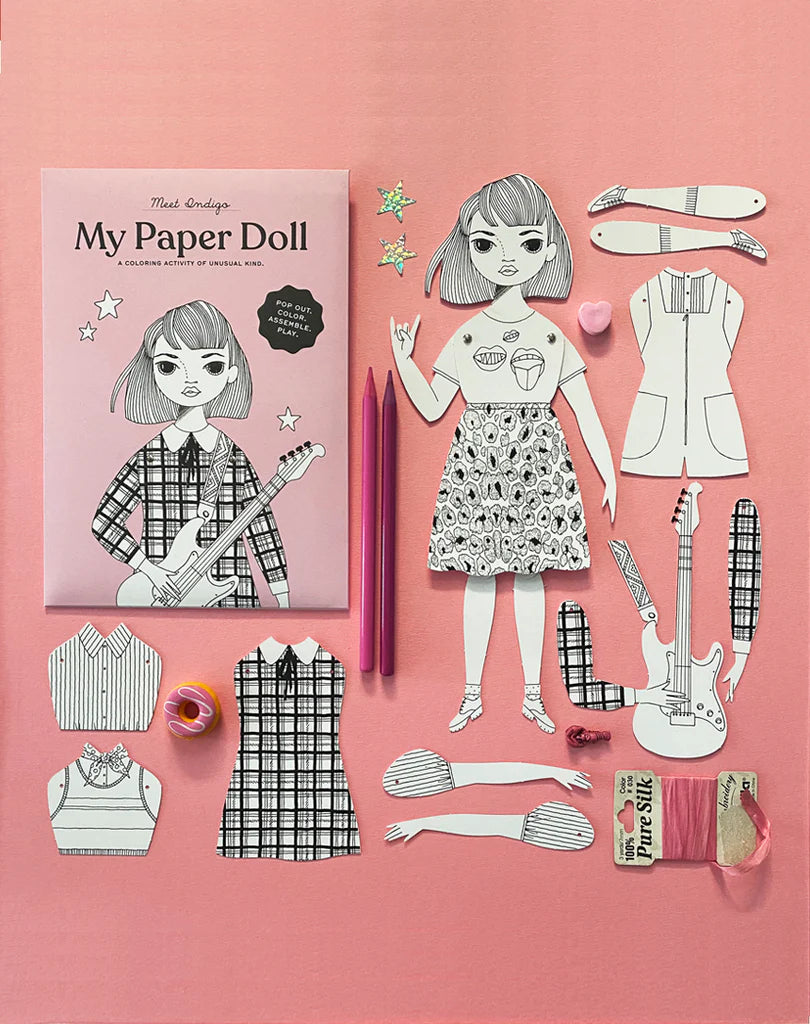 Indigo Colouring Paper Doll Kit
