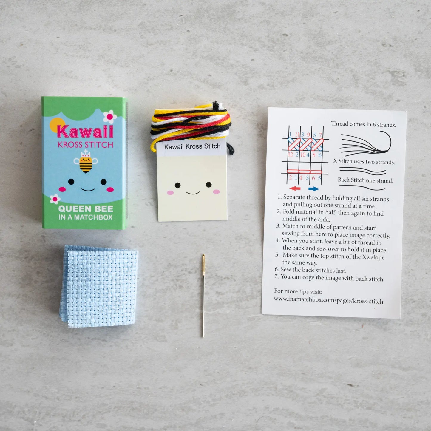 Kawaii Queen Bee Cross Stitch Kit