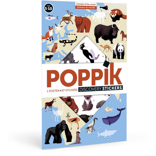Poppik Creative Stickers - Animals of the World