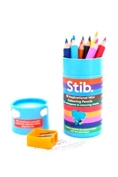 Stib 10 mini colouring pencils