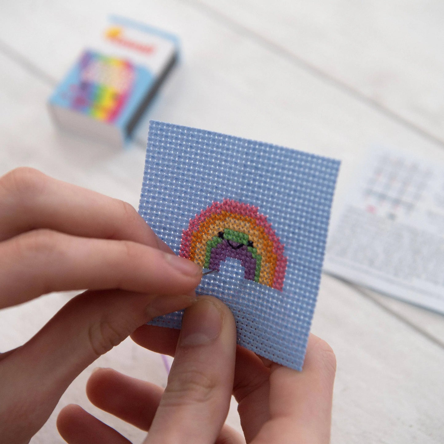 Kawaii Rainbow Cross Stitch Kit