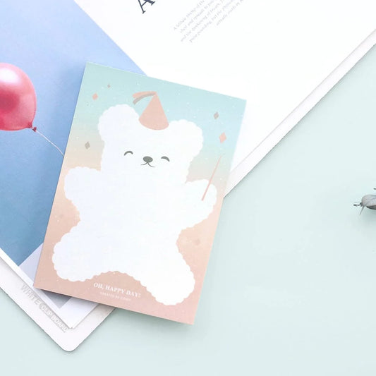 Lagom Happy Bear A6 Memo Pad