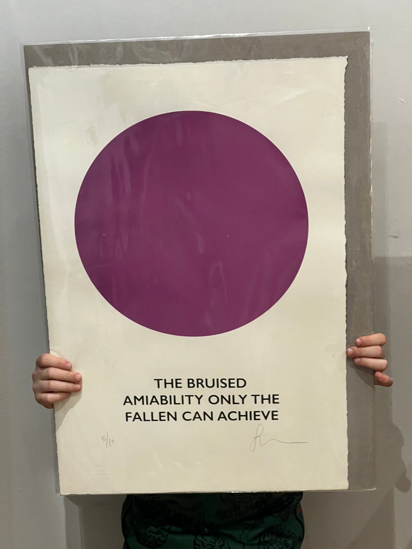 Colour Makes People Happy ‘The Bruised Amiability Only The Fallen Can Achieve’ print