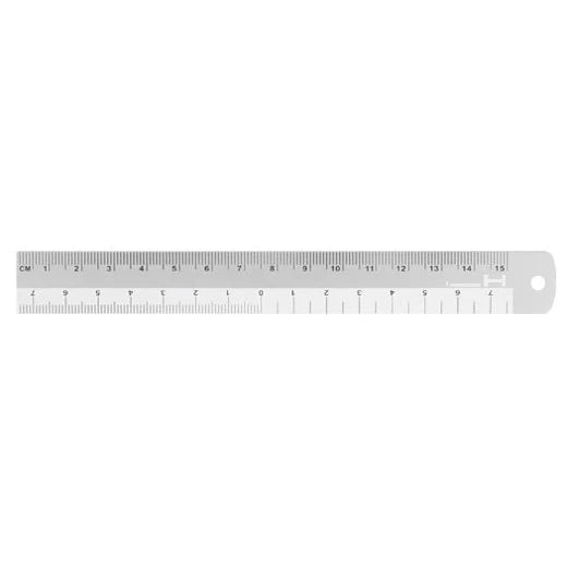 Hightide Aluminium Ruler - 15 cm