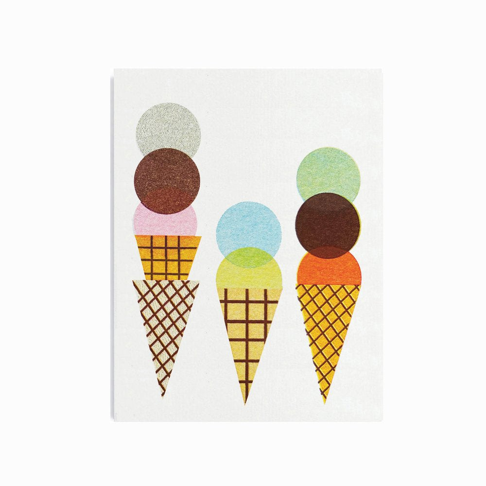 Ice Cream Cones Mini Card