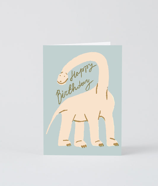 Wrap Happy Birthday Dinosaur card