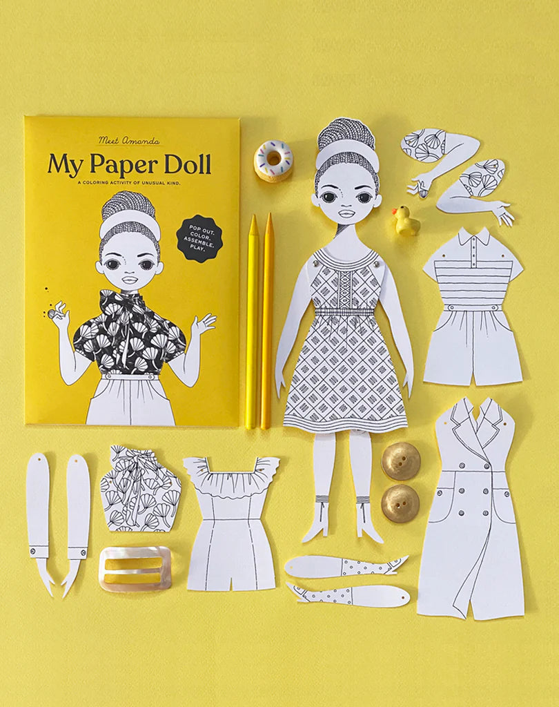 Amanda Colouring Paper Doll Kit