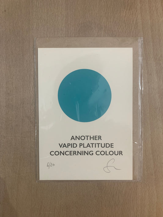 CMPH "Another vapid plattitude concerning colour"