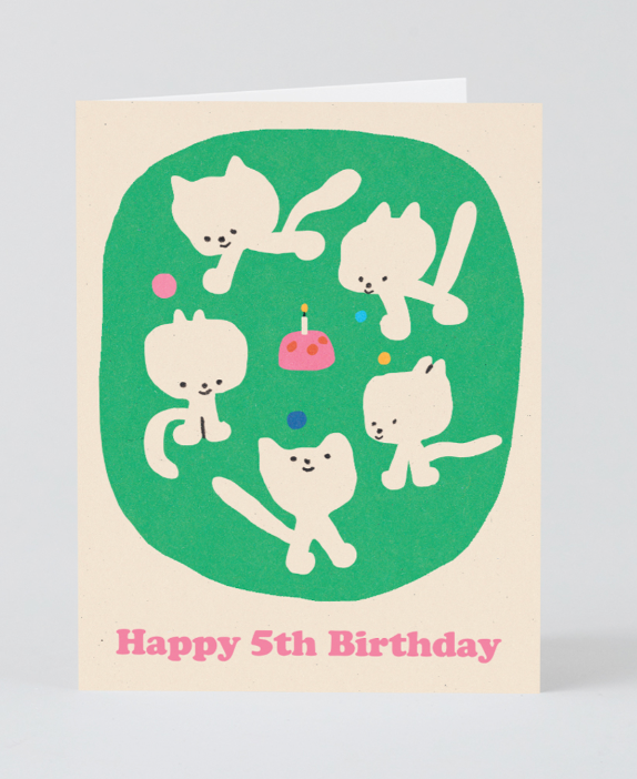 Wrap kids - Happy 5th Birthday Card