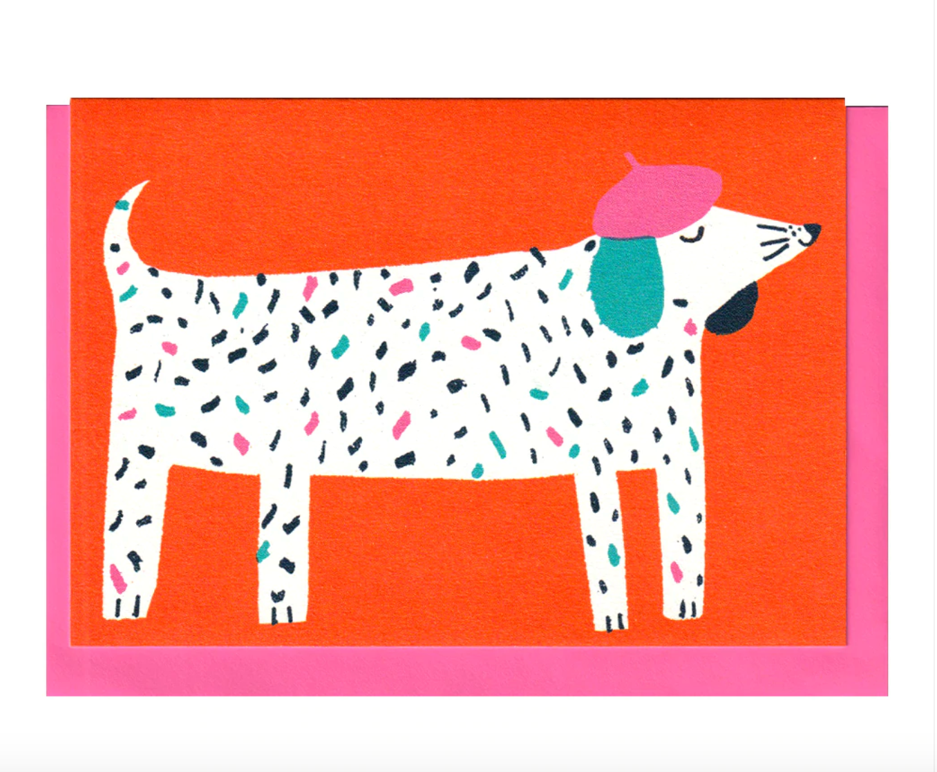 Dog in Hat A6 Card