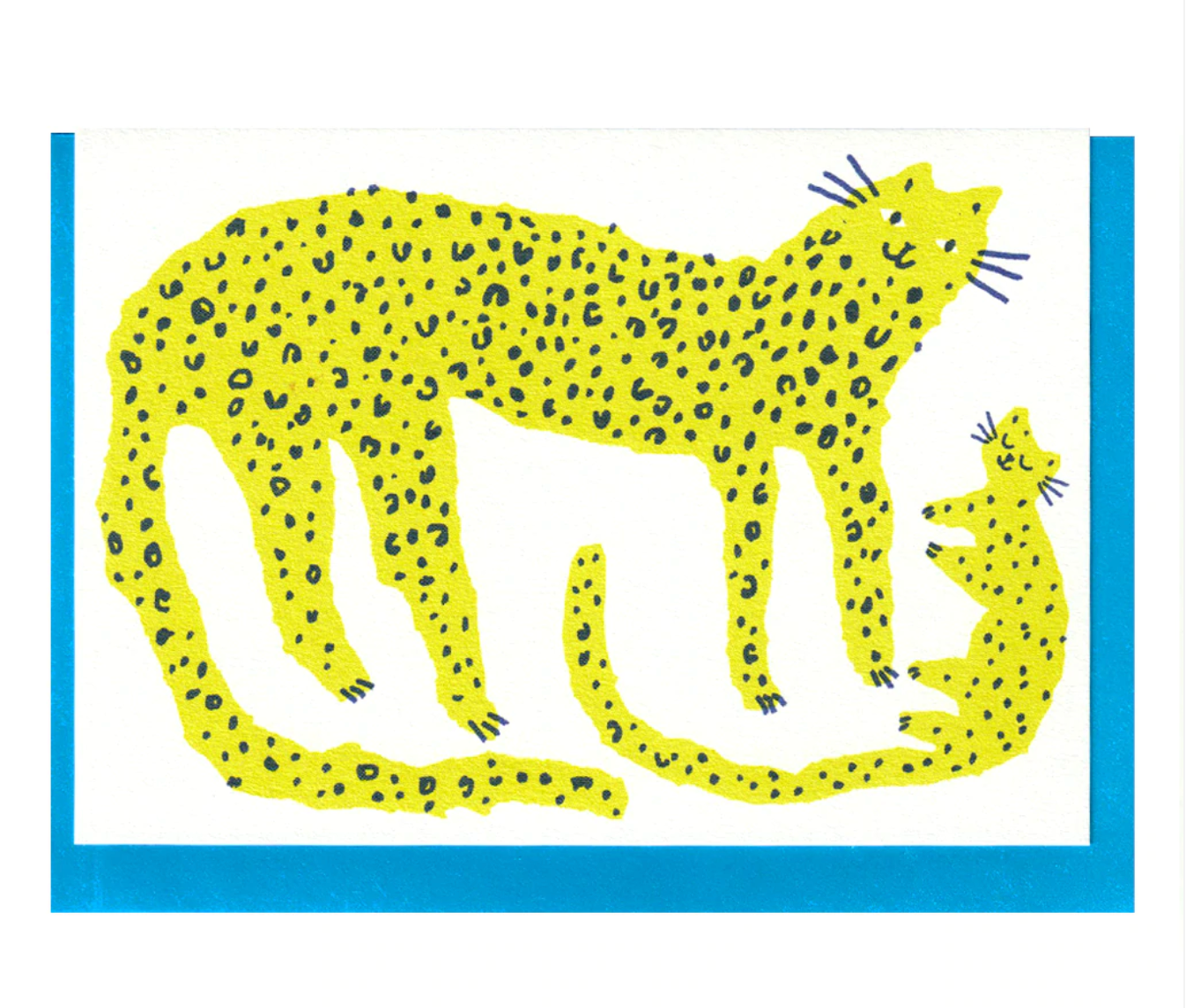 Leopard & Cub A6 Card