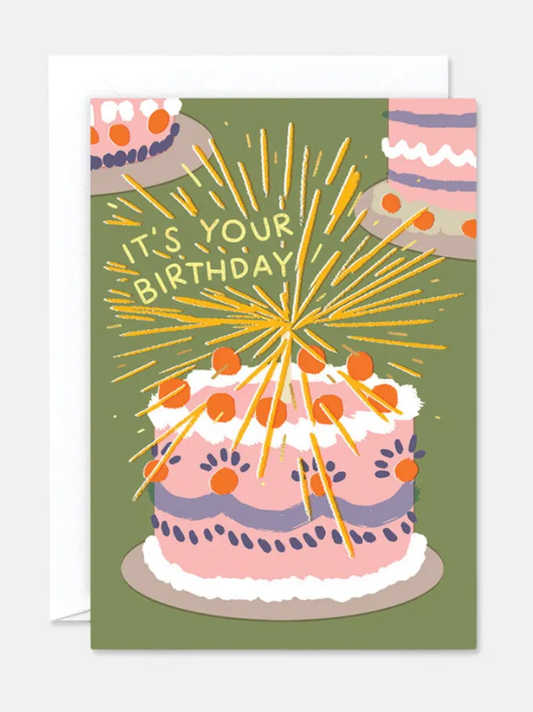 Wrap Magazine It's Your Birthday Card - Green