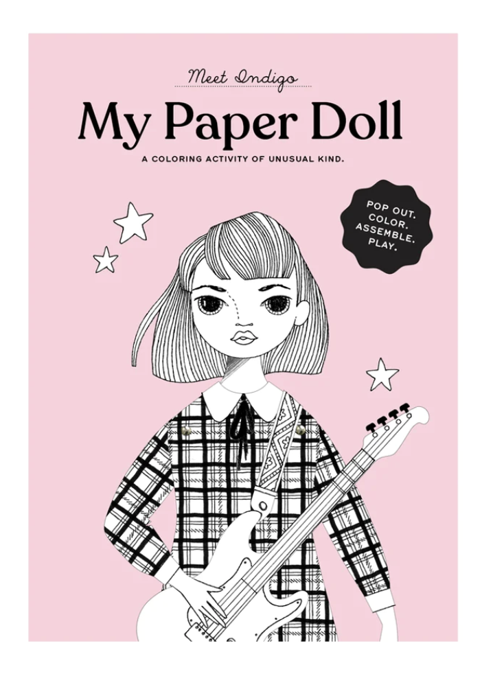Indigo Colouring Paper Doll Kit – Popbox shop