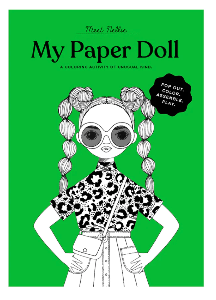 Nellie Colouring Paper Doll Kit