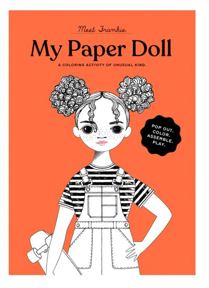 Frankie - Colouring Paper Doll Kit – Popbox shop